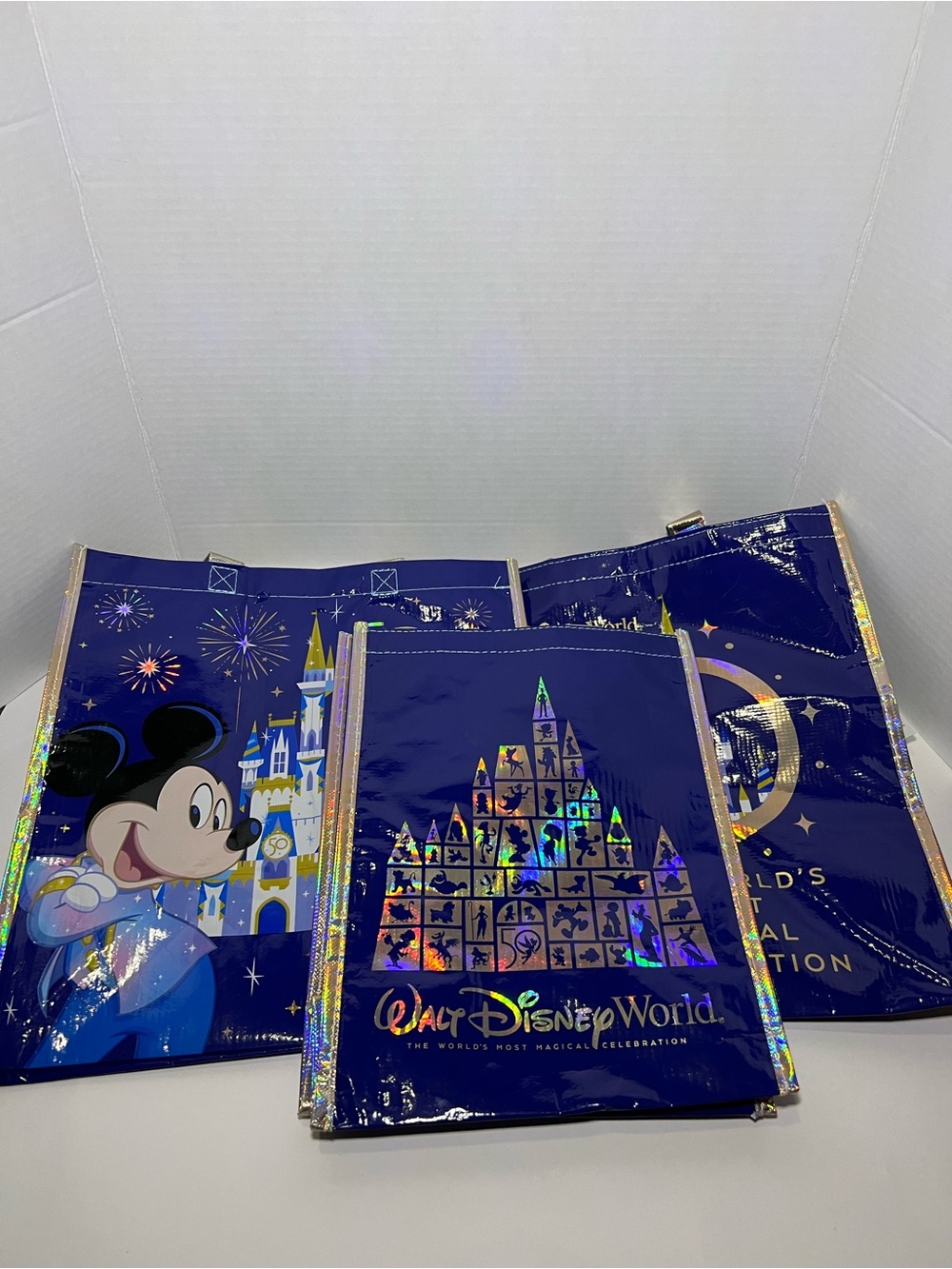 Disney Navy Blue Reusable Tote Bag - Celebration Design 50th celebration